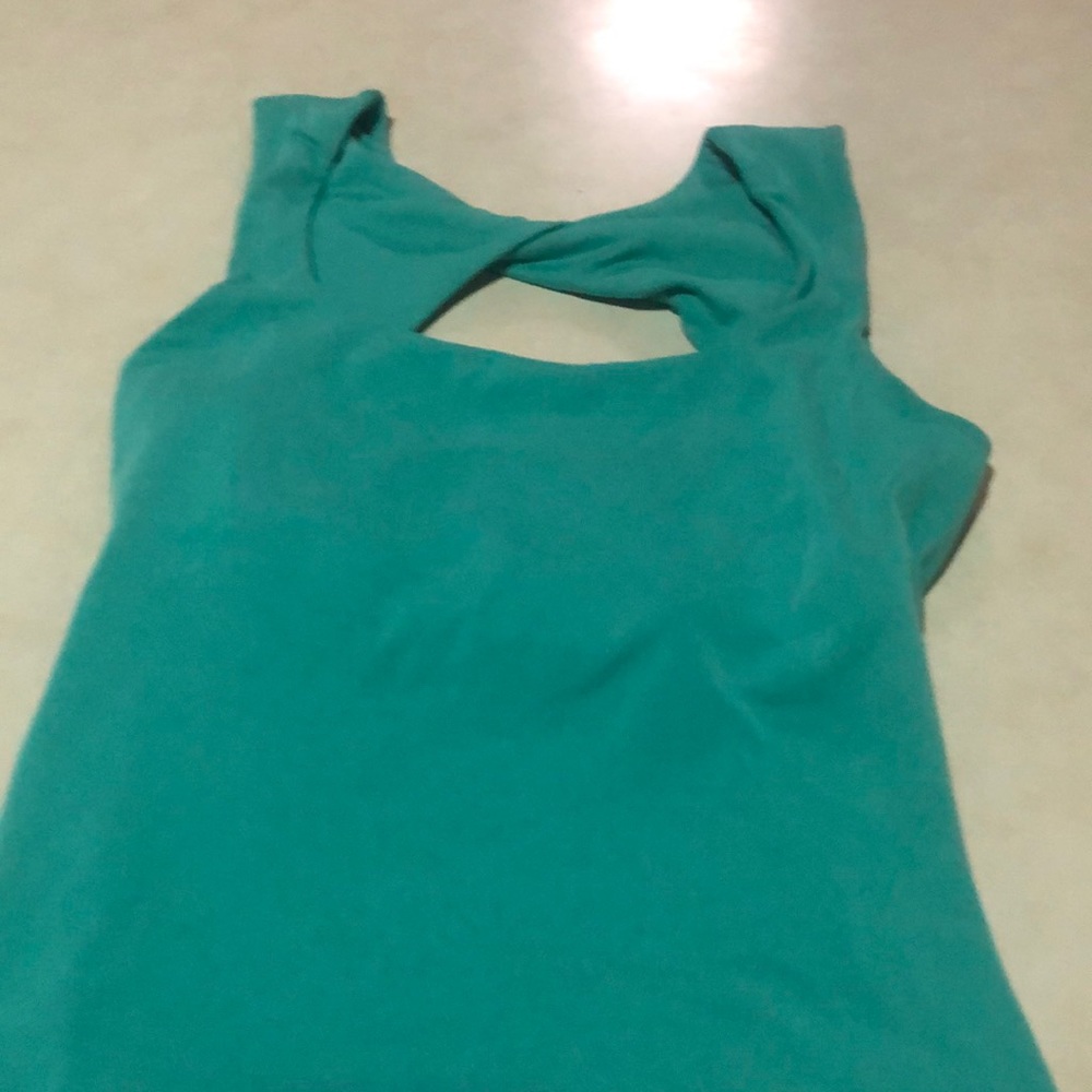 Gorgeous soft turquoise with twist detail at back